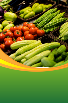 簡約新鮮農產品海報